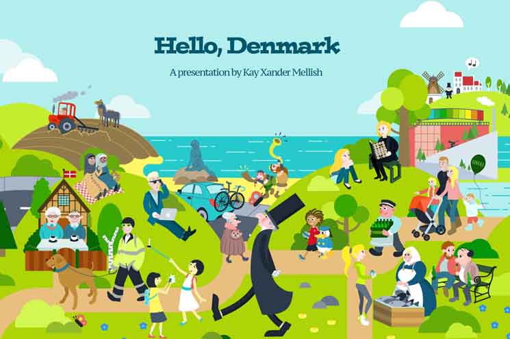 Hello Denmark This Comic Drawing Shows How Denmark Has Changed