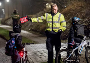 Danish cops will fine you if you don't have a bike light