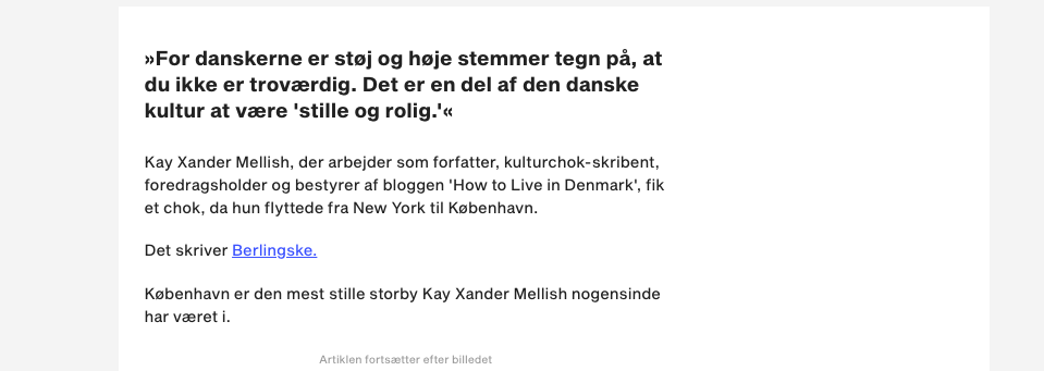 Silence in Denmark BT