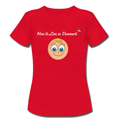 How to Live in Denmark T-Shirt Red