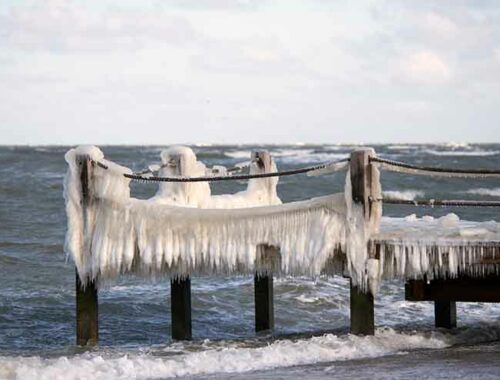 Danish beaches in winter