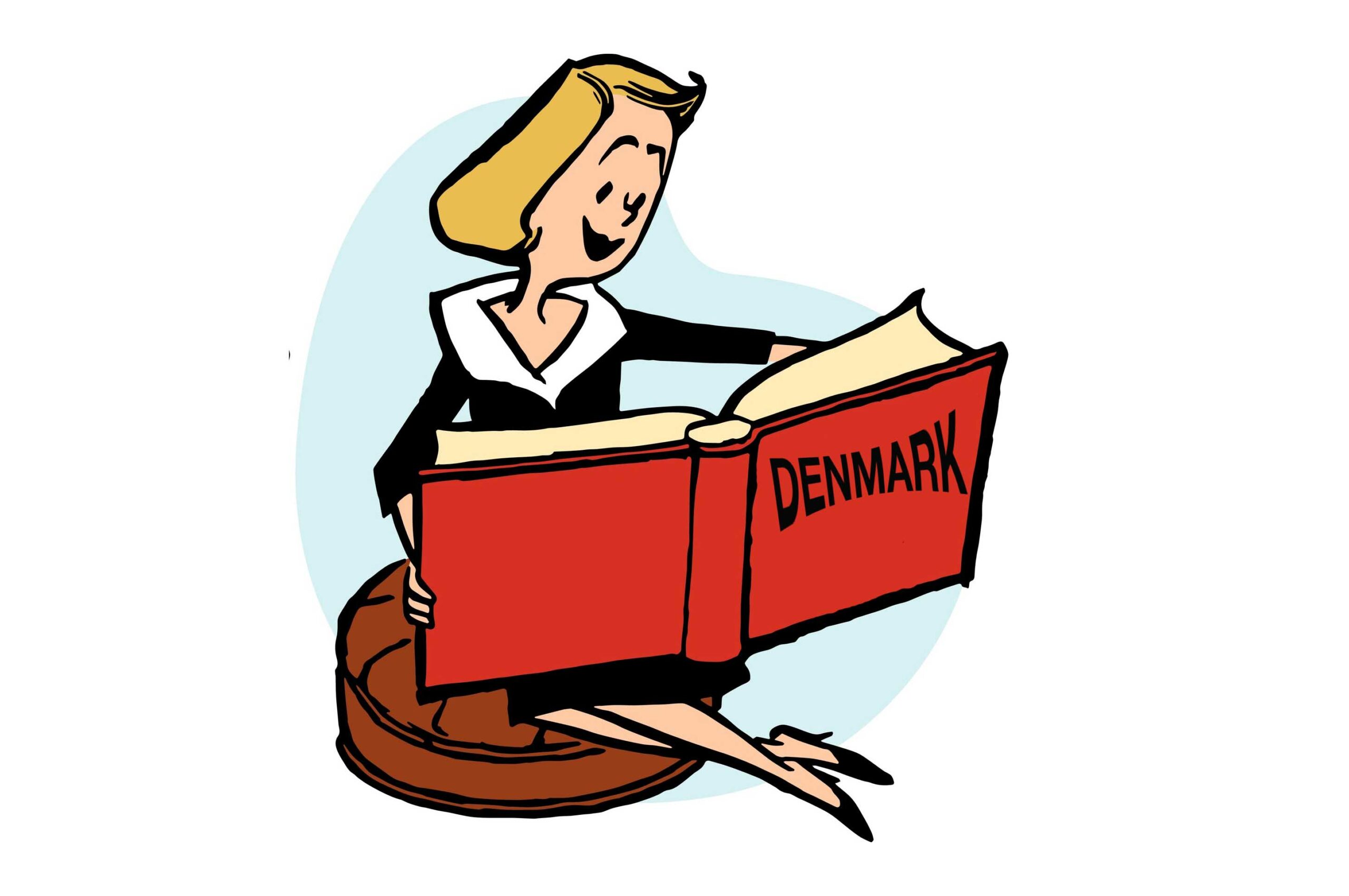 Books about Denmark from the second hand store