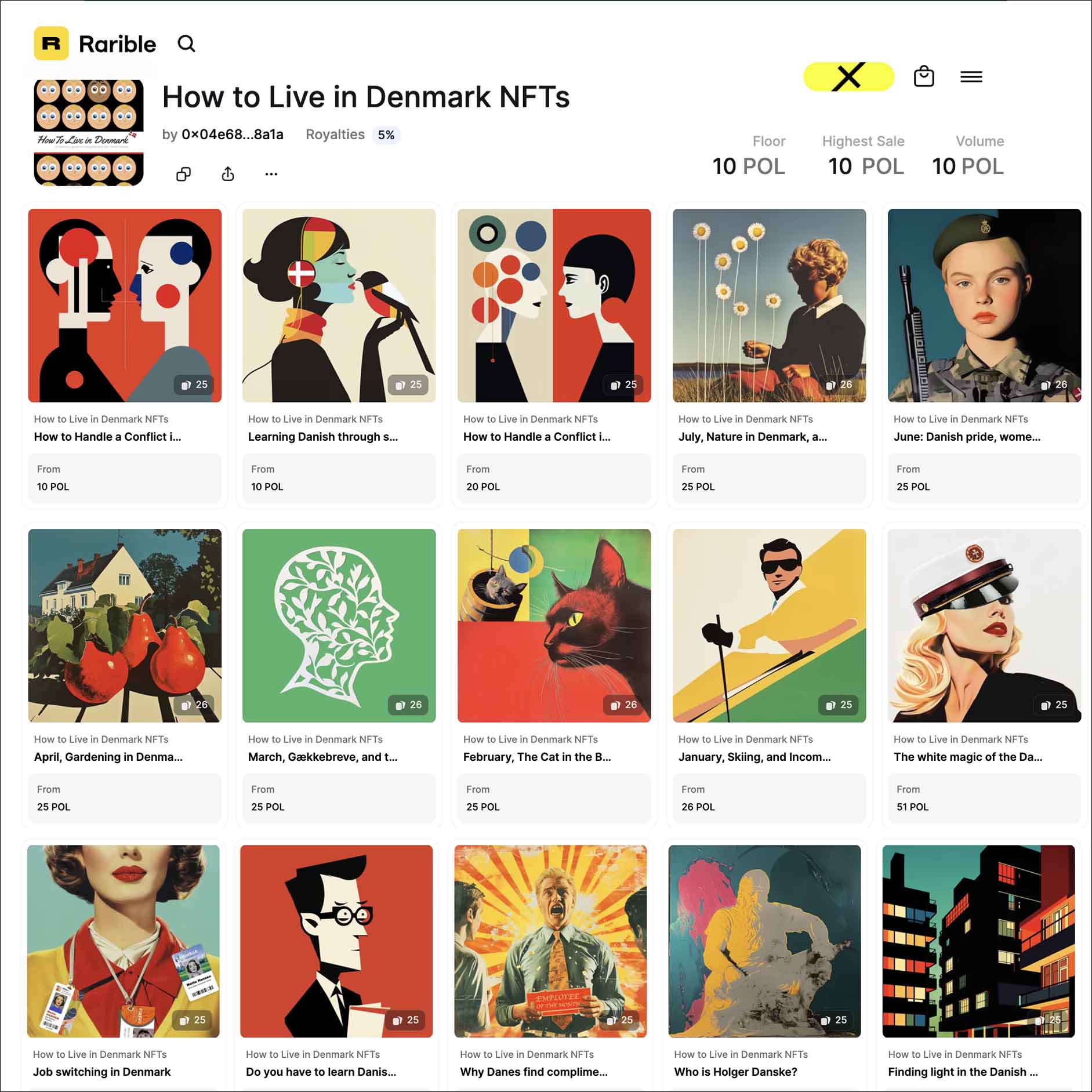 Buy our “How to Live in Denmark” NFTs